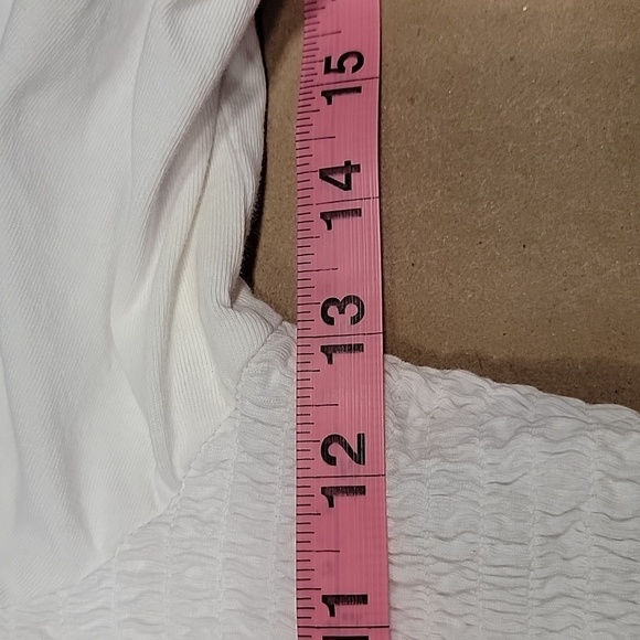 ASOS Size 6 White Smocked Milkmaid Style Top, Excellent Used Condition - Picture 8 of 12